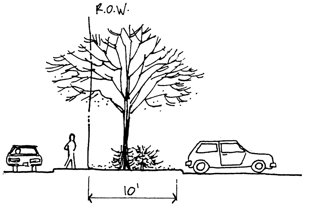 10-foot buffer