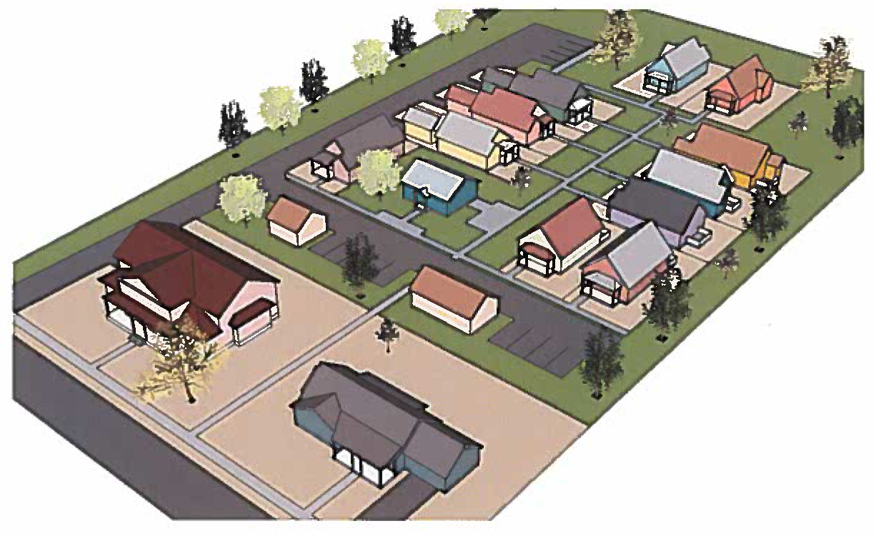 Figure 19-4.3.1-1: Example layout of a cottage subdivision