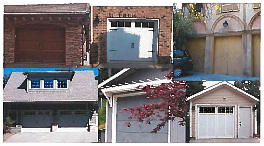 Figure 19-4.3.1-2: Examples of street-facing garage doors