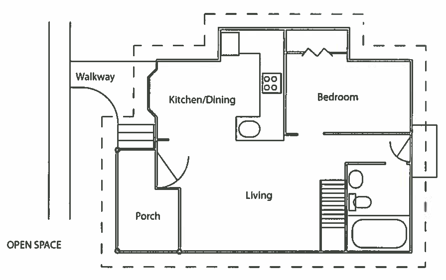 Figure 19-4.3.1-5: Common rooms located close to the front door