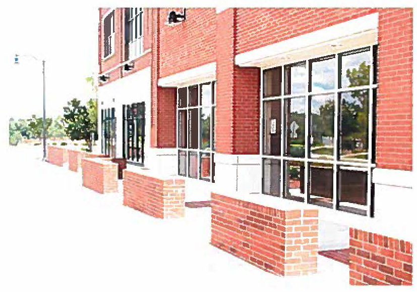 Figure 19-6.5-6: Facade transparency (windows) along a street facade