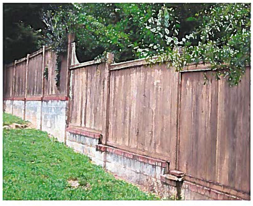 Figure 19-6.8-12: Finished side of fence facing adjacent property