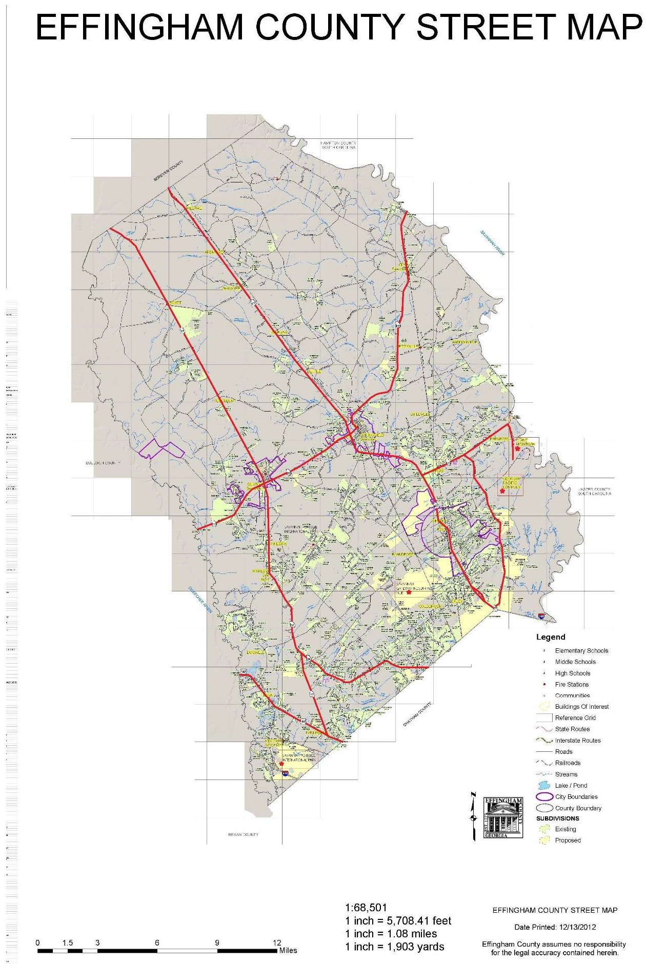 Effingham County Zoning Map Chapter 74 - Traffic | Code Of Ordinances | Effingham County, Ga | Municode  Library