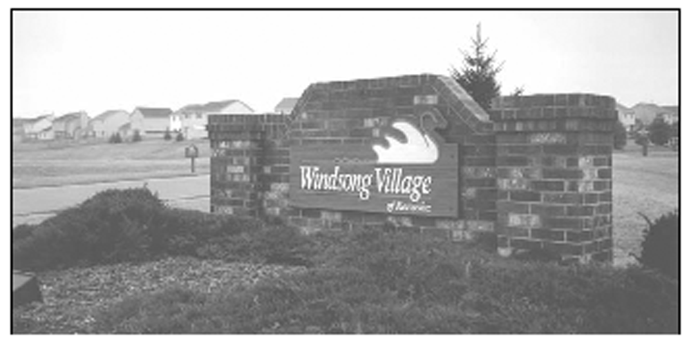 Subdivision Sign