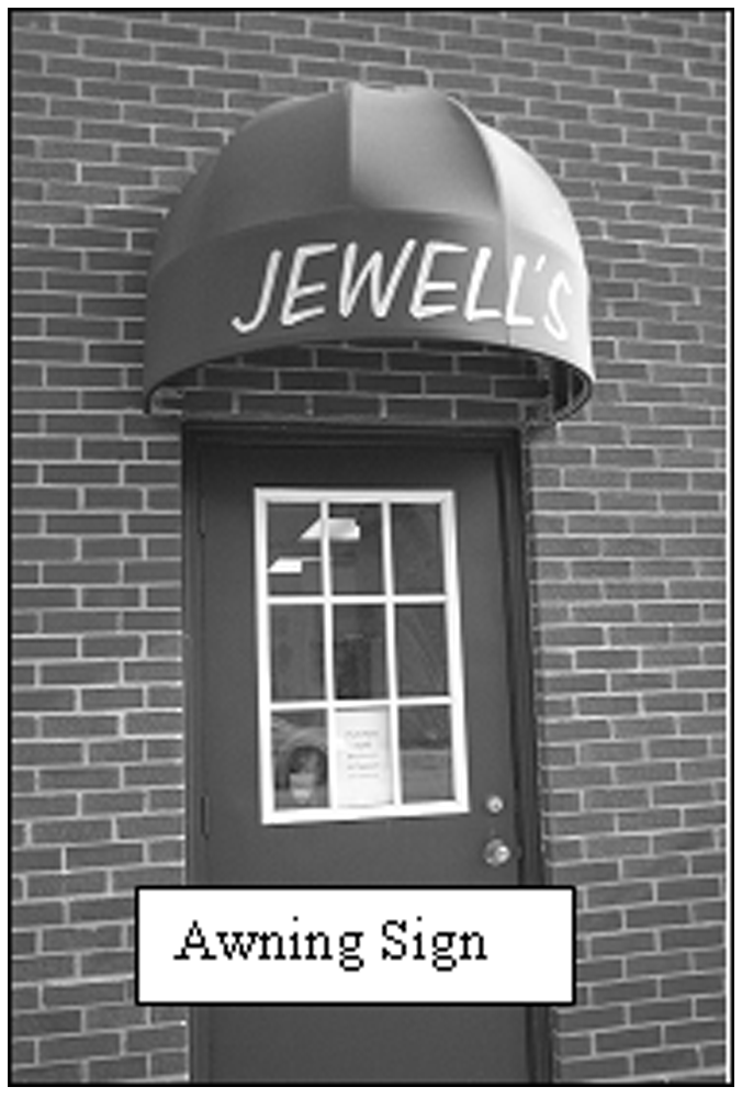 Awning Sign
