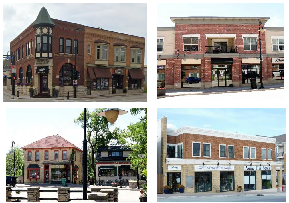 Figure 122-520.1 Illustrative Examples of Storefront Buildings