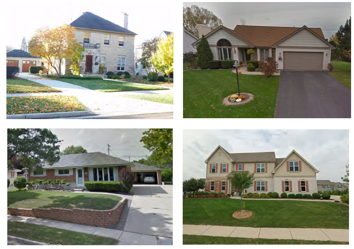 Figure 122-524.1 Illustrative Examples of Medium Density Single Family Buildings