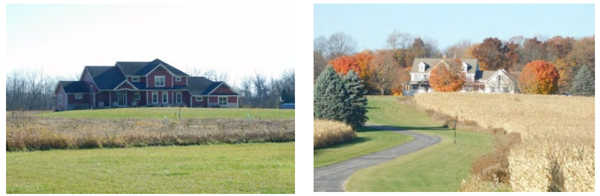 Figure 122-524.5 Illustrative Examples of Rural Density Single Family Buildings