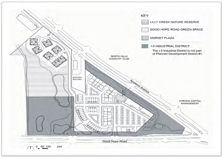 Figure 122-803.1 PDO-1 Open Space Plan