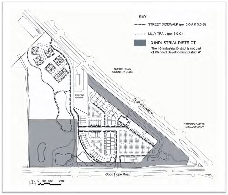 Figure 122-804.9 PDO-1 Pedestrian Circulation Plan
