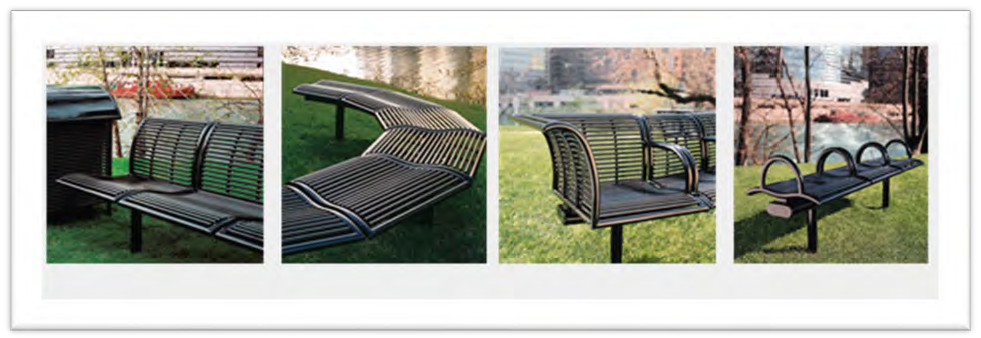 Figure 122-810.1 Permitted Benches and Seating