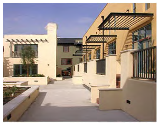 Figure 122-826.17 Example of Compatible Adjoining Buildings