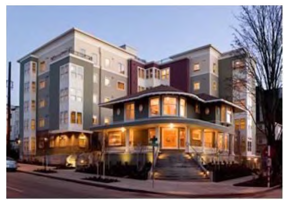 Figure 122-826.18 Example of Non-Compatible Adjoining buildings