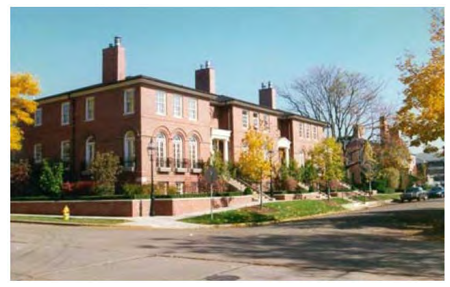 Figure 122-826.2 Residential Architecture Shall Create a Village Character, While Addressing the Streetscape