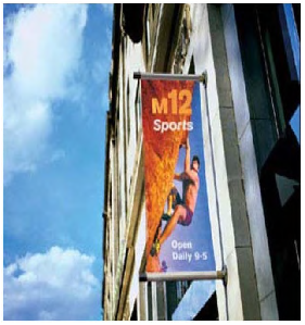 Figure 122-827.10 Example of Banner Signage