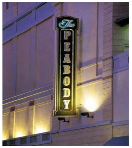 Figure 122-827.18 Example of Vertical Projecting Sign