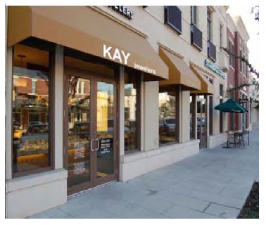 Figure 122-827.7 Example of Awning Signage