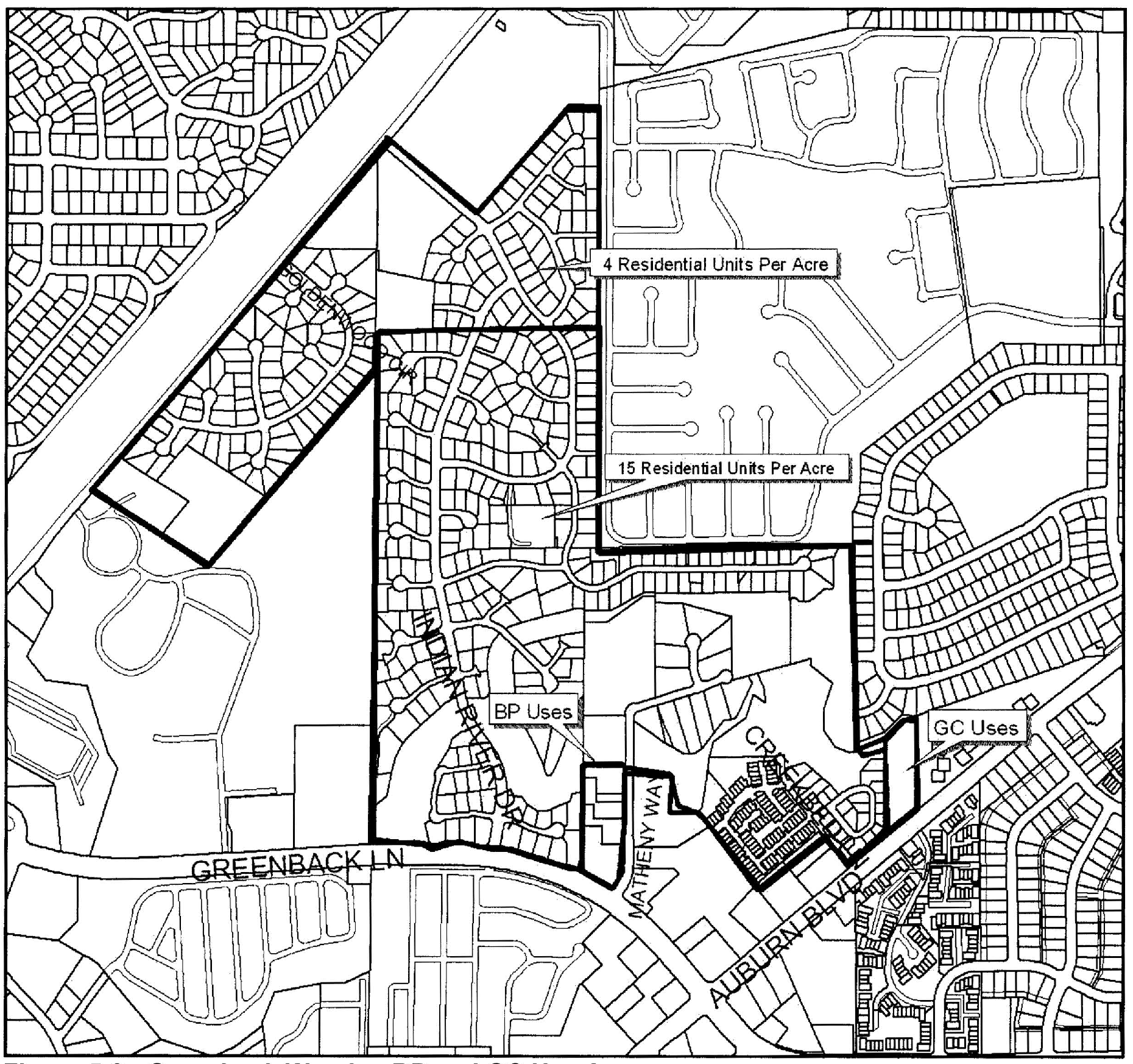 Figure 5-8 - Greenback Woods - BP and GC Use Areas