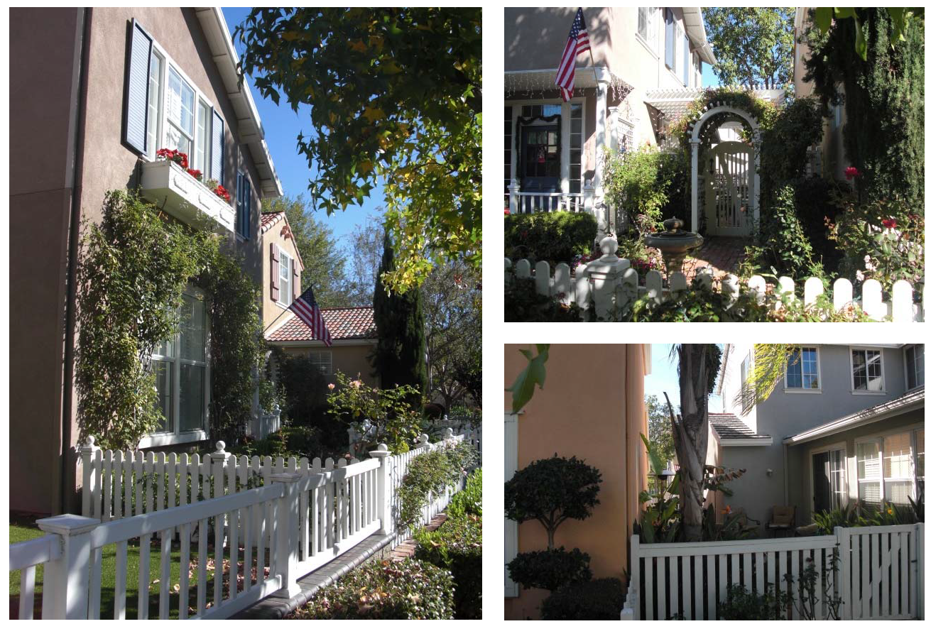 Figure 3-18 - Use of Landscaping and Low Fences to Distinguish Private Areas from Public Areas