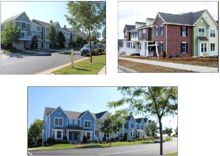 Figure 520-76(3): Examples of Appropriate Multifamily Residential Building Materials and Colors