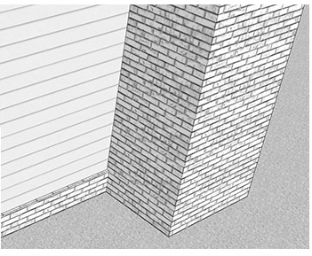 Illustration 11.2: Vertical wall material joints