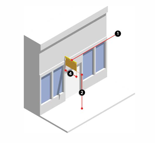 Figure 13-1-186(6): Projecting Signs