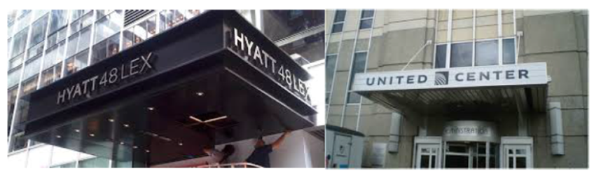 Figure 13: Canopy Signs Illustrative Examples