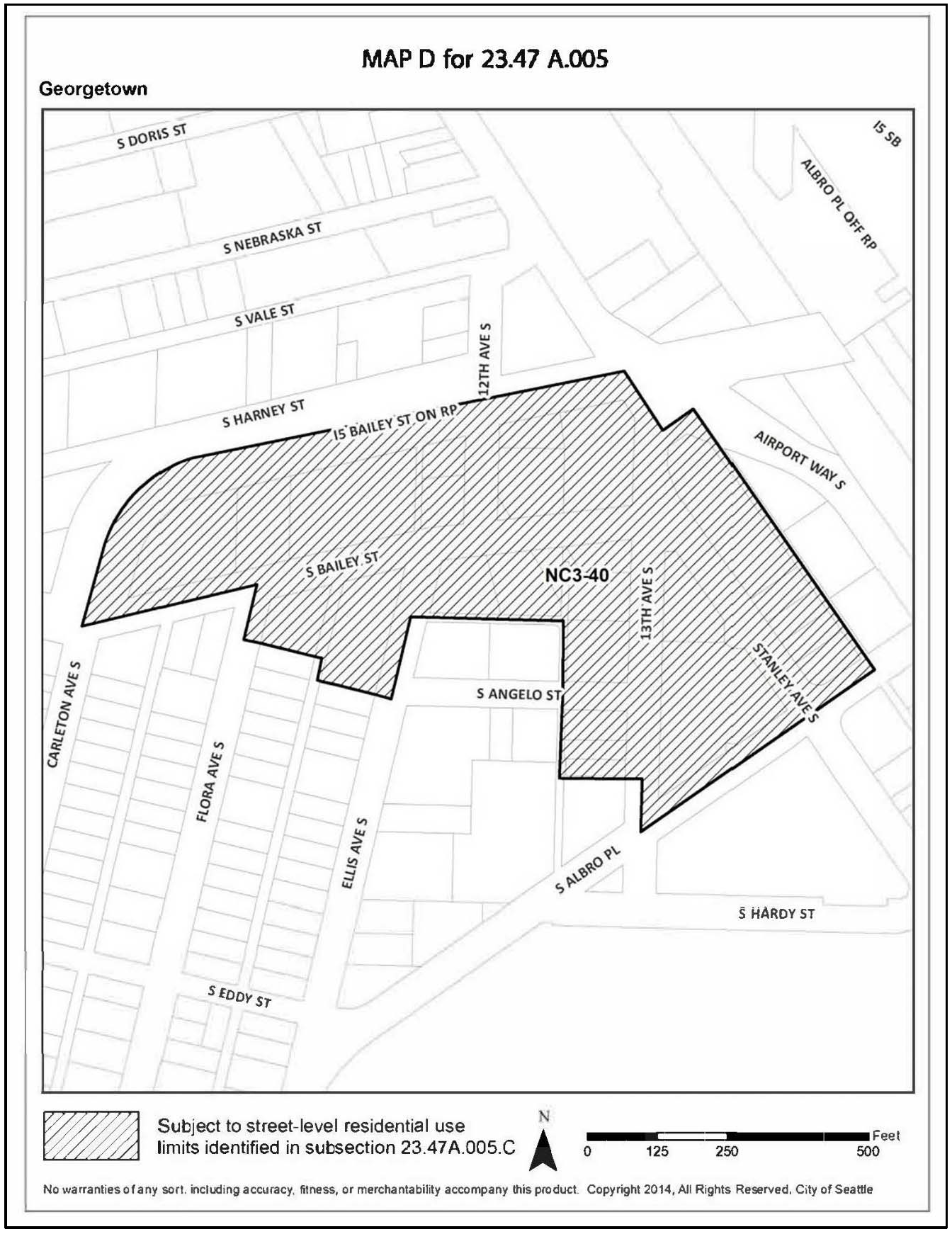 Map D for 23.47A.005: Georgetown