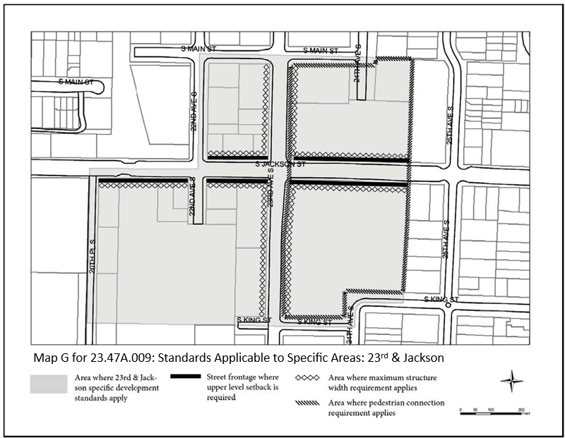 Map G for 23.47A.009 Standards applicable to specific areas: 23rd & Jackson