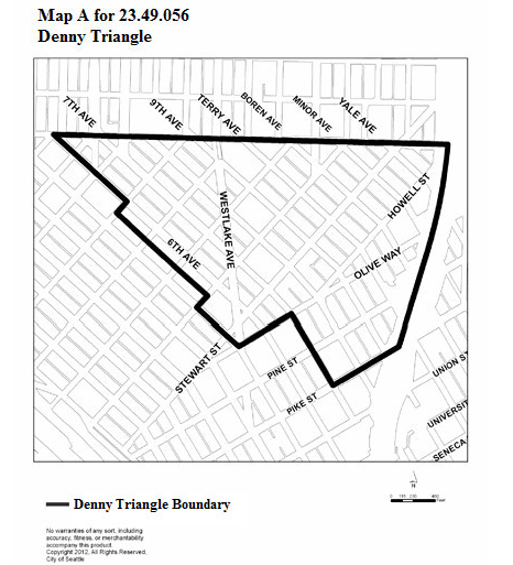 Map A for 23.49.056: Denny Triangle
