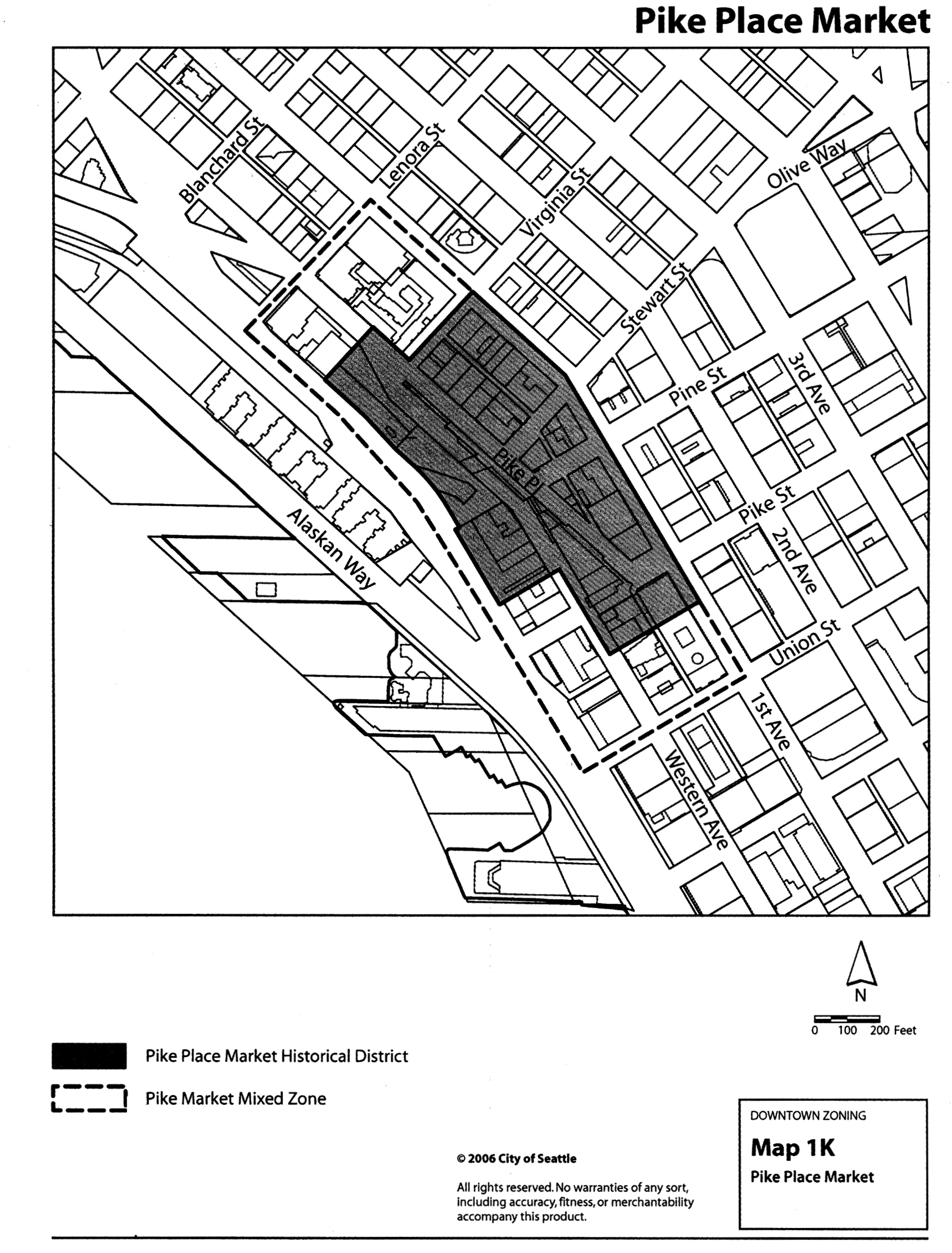 Map 1K Pike Place Market