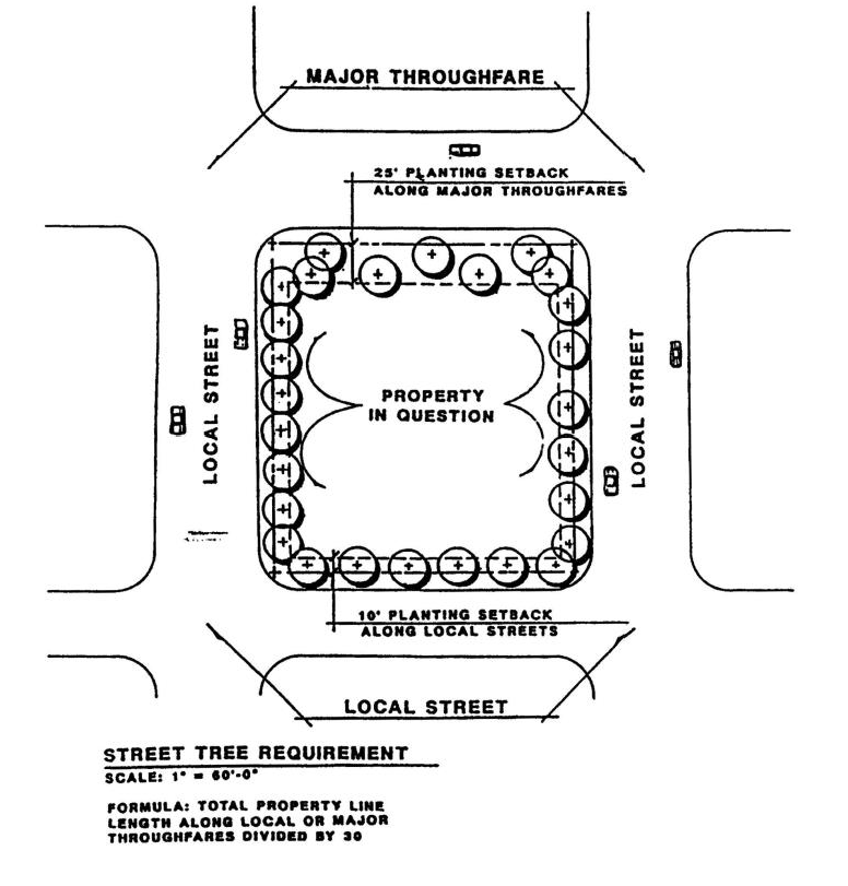 Figure B. Street Tree Planting