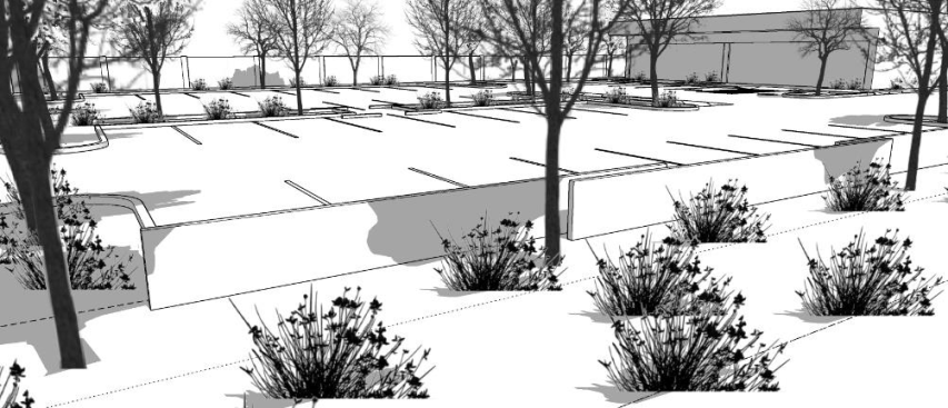 Figure 4.5. Non-Residential Parking Screen Wall