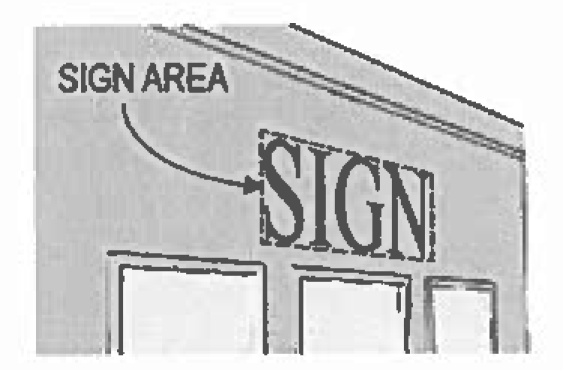 Figure 5:22-4 Wall Sign without panel