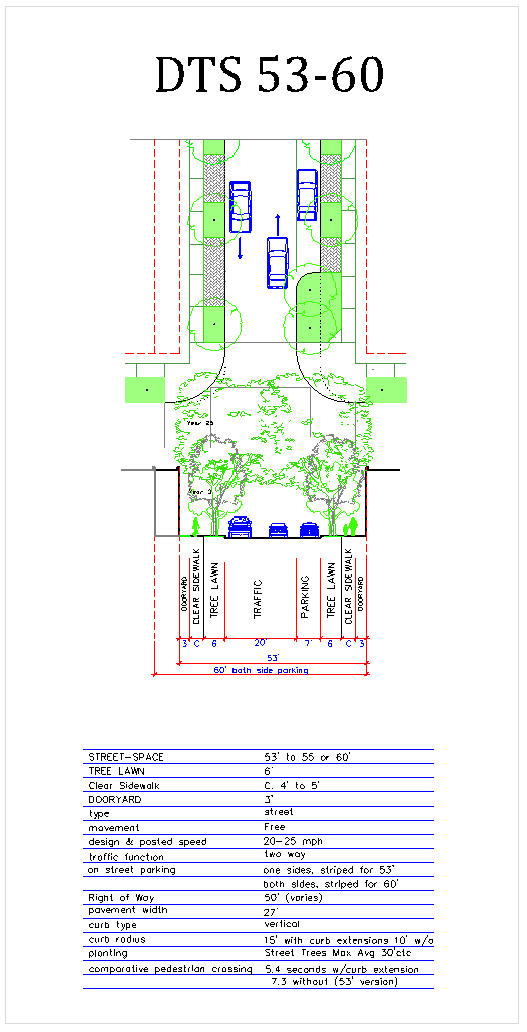 Figure A-4: DTS 53-60 (ROW Constrained M-DT District Streets)