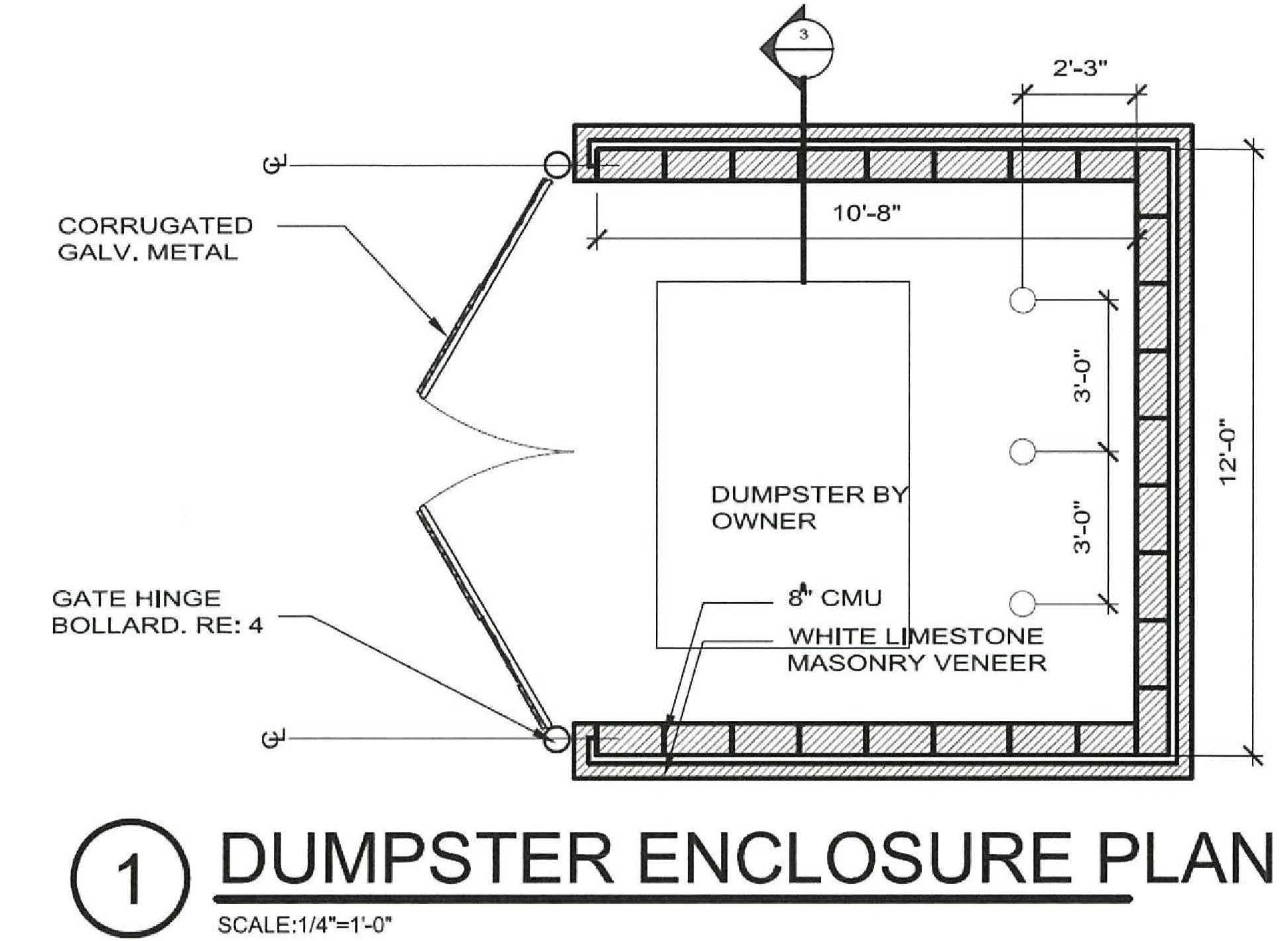 GRAPHIC 4-I DUMPSTER ENCLOSURE