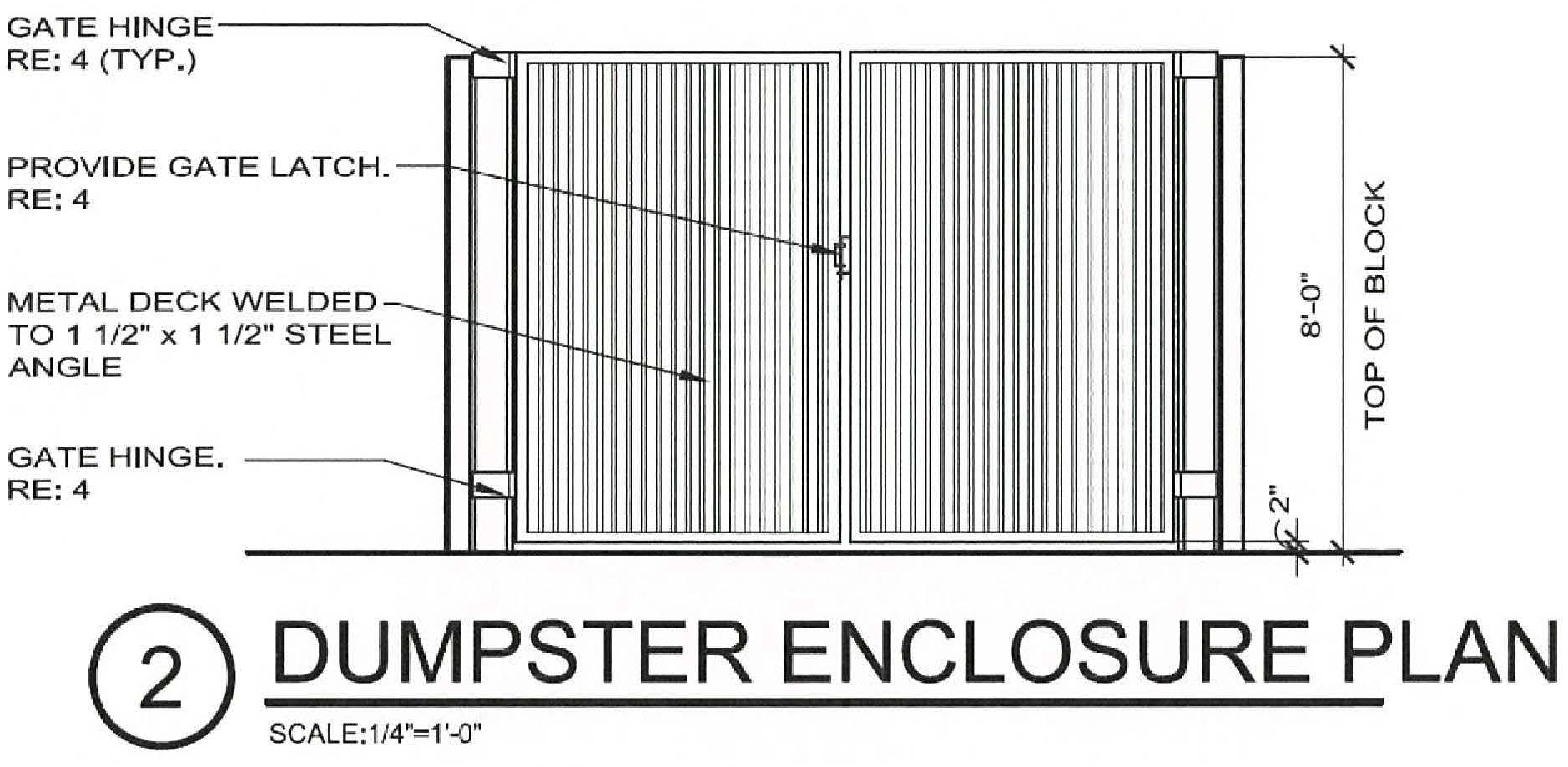 GRAPHIC 4-J DUMPSTER ENCLOSURE