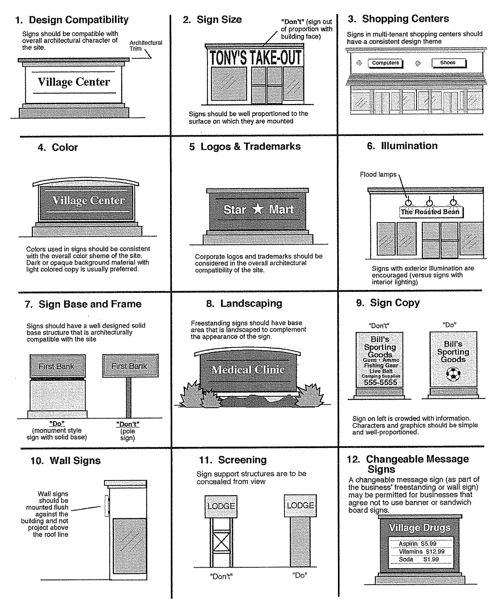 Exhibit 3: Selected Sign Design Standards