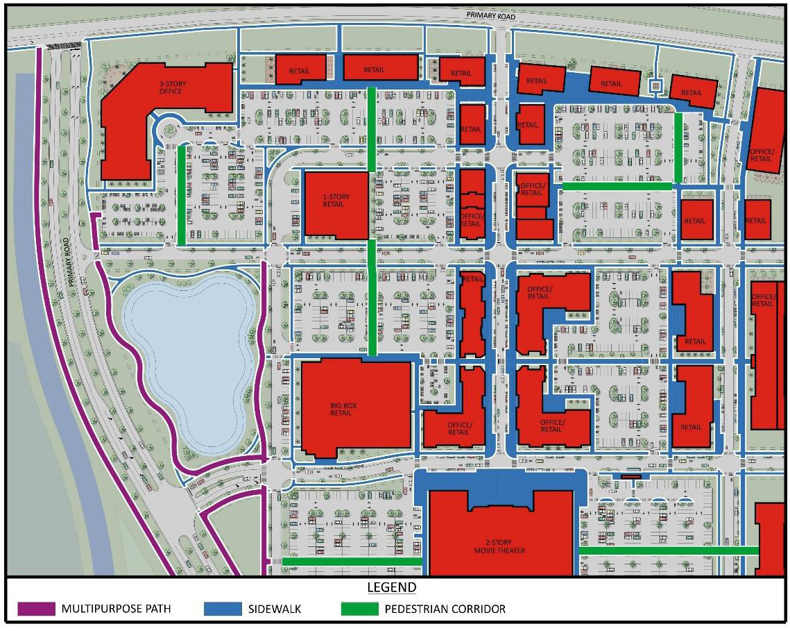 Figure 522.9.R.-4 Pedestrian Corridor Exhibit