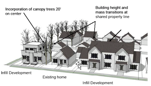 Figure 2-18: WANP Relationship to Surrounding Development for Alley Homes