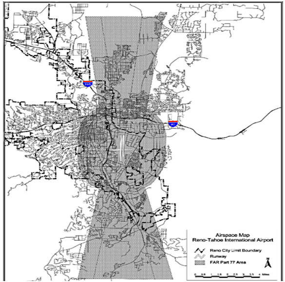 Figure 2-3: FAR Park 77 Airspace Map for Reno-Tahoe International Airport