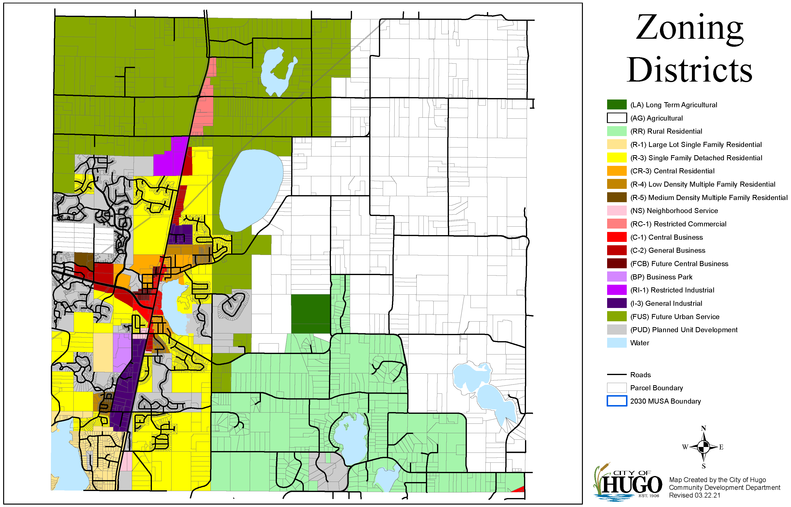 Property Line Map Mn Article Iii. - Zoning Map | Code Of Ordinances | Hugo, Mn | Municode Library