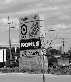 Business Center Sign