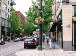 Appealing public frontage enhances commercial viability, sociability, and civic pride.