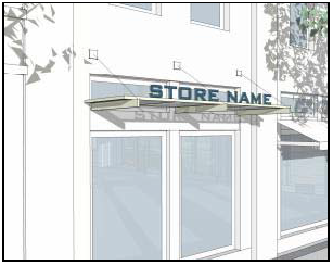 FIGURE 15-2610-B: CANOPY SIGN
