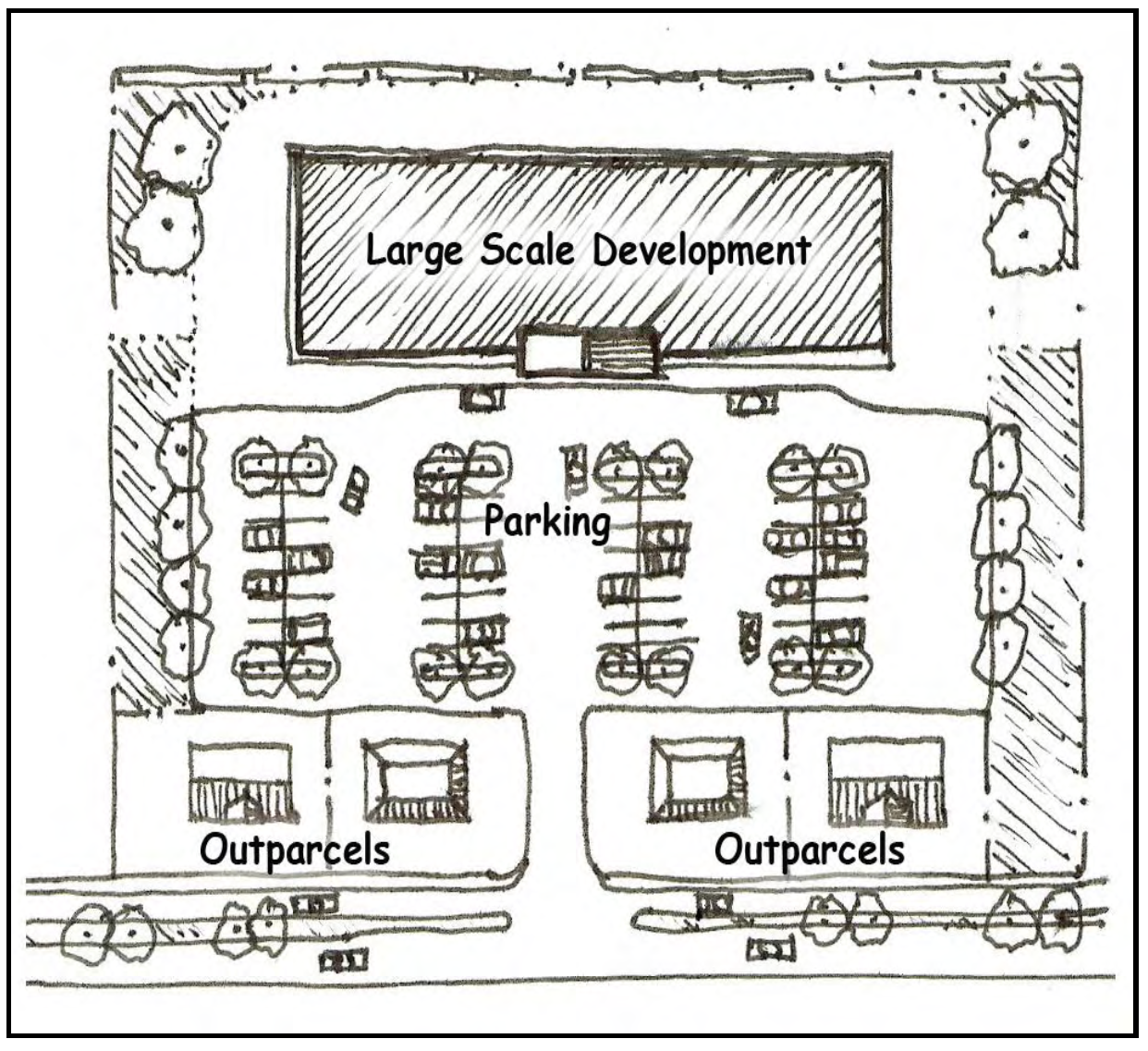FIGURE 9.2: EXAMPLE OF PARKING AREA FOR LARGE SCALE DEVELOPMENT
