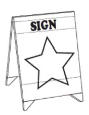 Figure 19.620.150.A: A-Frame Sign