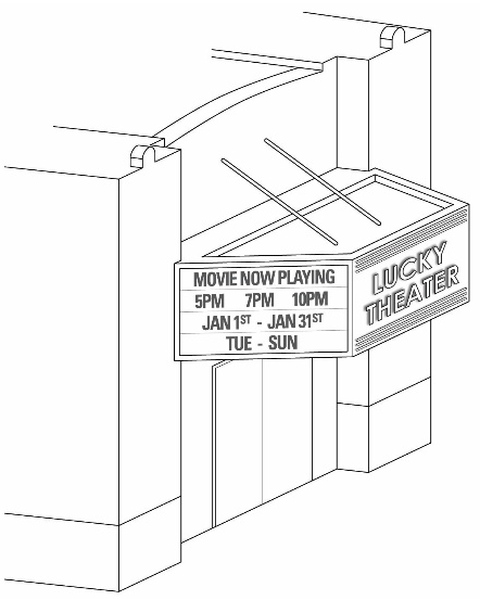 Figure 19.620.150.E: Marquee Sign