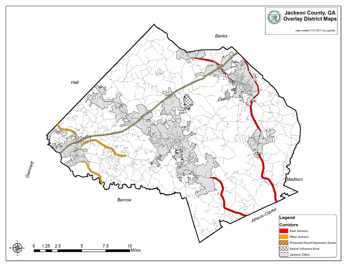 Jackson County Zoning Map Article 4. - Overlay Districts | Code Of Ordinances | Jackson County, Ga |  Municode Library