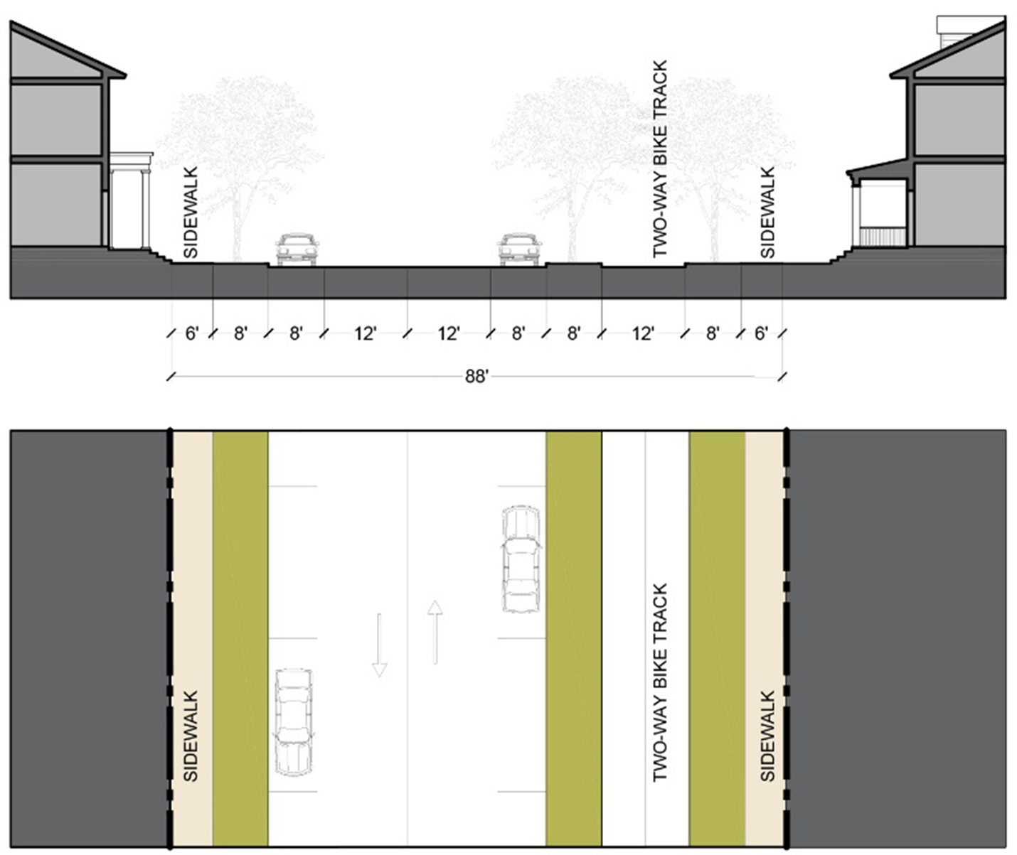 Figure 3817D: Primary Street 3 Section